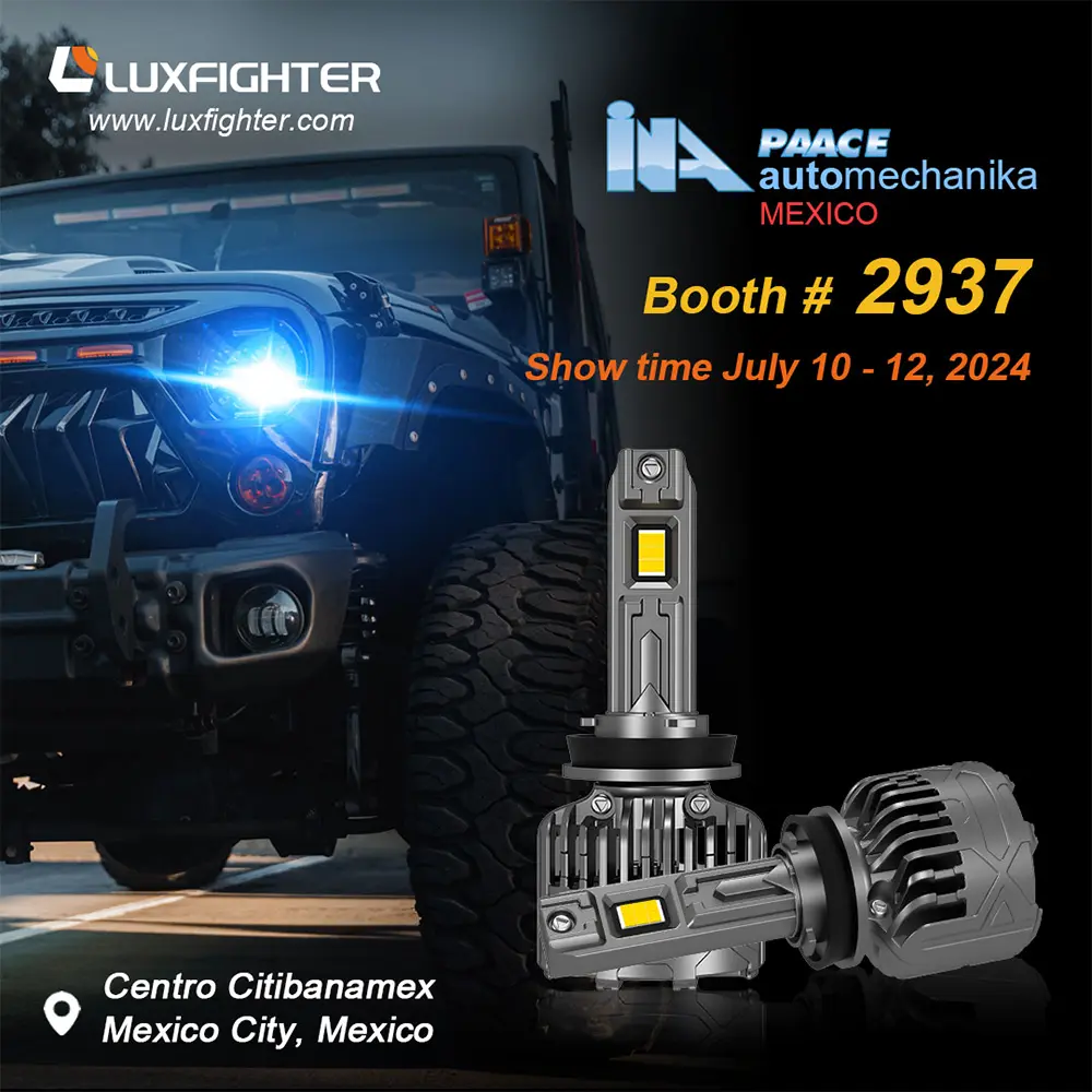 Luxfighter Car LED 헤드 라이트 2024 Mexico Ina Paace